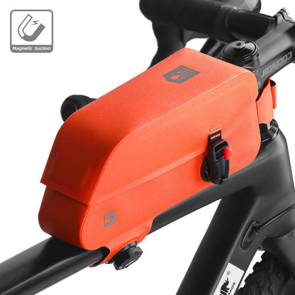 Rhinowalk Bicycle Waterproof Bag Cycling Top Front Tube Frame Bag Magnetic Closure and Knob Locking System for MTB Road Bike