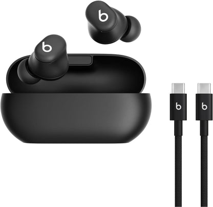 Beats Solo Buds - Wireless Bluetooth Earbuds | 18 Hours of Battery Life | Apple & Android Compatibility | Built-In Microphone - Transparent Red