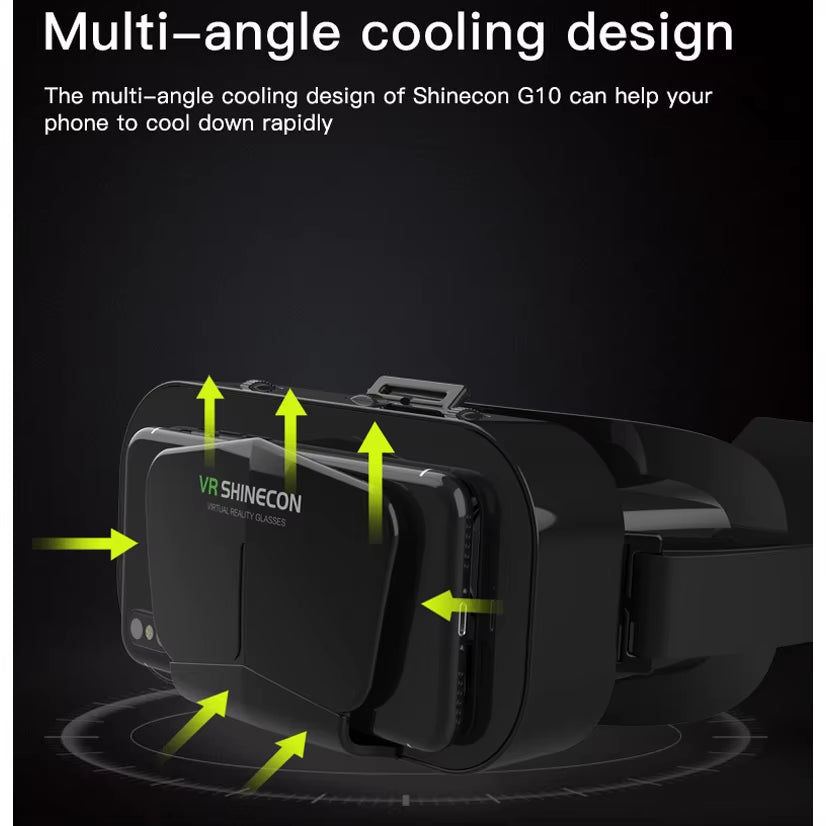 Shinecon VR Glasses 3D Headset Virtual Reality Devices Helmet Viar Lenses Goggle Smartphone Cell Phone Smart Games Mobile Viewer