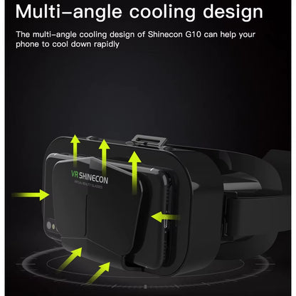 Shinecon VR Glasses 3D Headset Virtual Reality Devices Helmet Viar Lenses Goggle Smartphone Cell Phone Smart Games Mobile Viewer