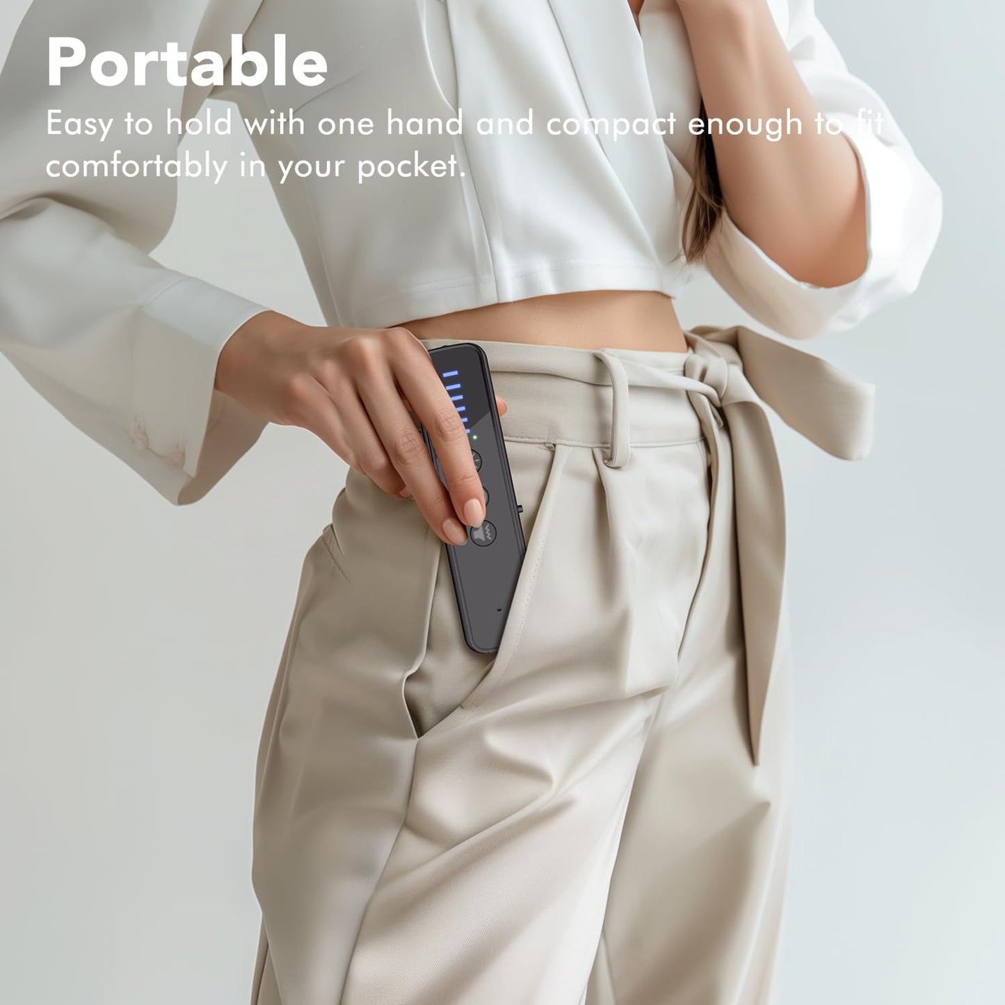 Upgraded Hidden Camera Detector - Ai-Powered Anti-Spy Device, GPS Tracker & Bug Detector, Portable RF Signal Scanner for Hotels, Travel, Home & Office (Black)