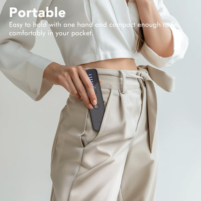 Upgraded Hidden Camera Detector - Ai-Powered Anti-Spy Device, GPS Tracker & Bug Detector, Portable RF Signal Scanner for Hotels, Travel, Home & Office (Black)