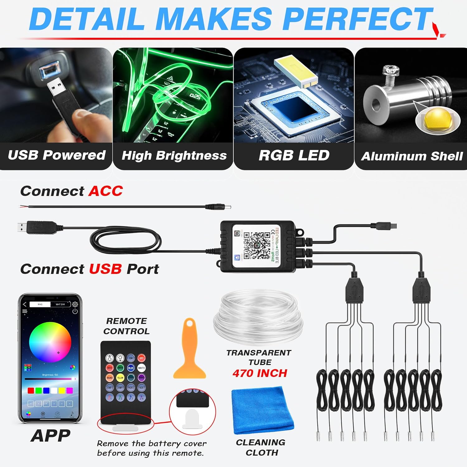 VaultGlow™ Pro Ambient Lighting System  