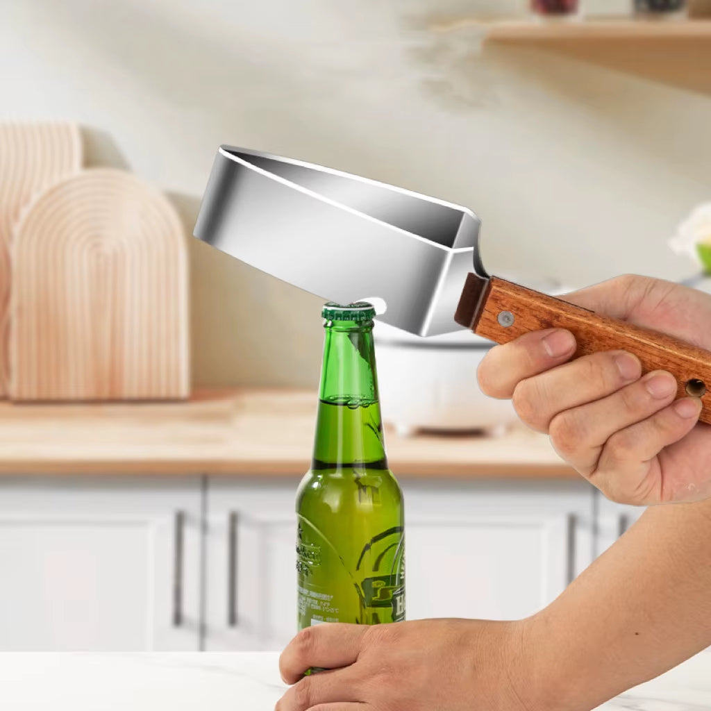 2 In1 Watermelon Slicers Labor-Saving Fruit Cutter with Bottle Opener Stainless Steel Fruit Slicers Novel Kitchen Accessories