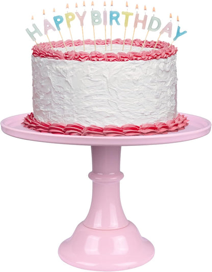 Round Cake Stand Black 11" Melamine Cake Display Stand Dessert Cupcake Display Tray for Holiday,Graduation,Wedding,Birthday,Party,Baby Shower,Anniversary,Ceremony,Christmas