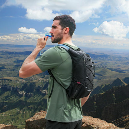 Lightweight Hydration Backpack, Running Backpack with 2L Water Bladder, Hydro Water Daypack for Cycling Hiking Rave for Men Women