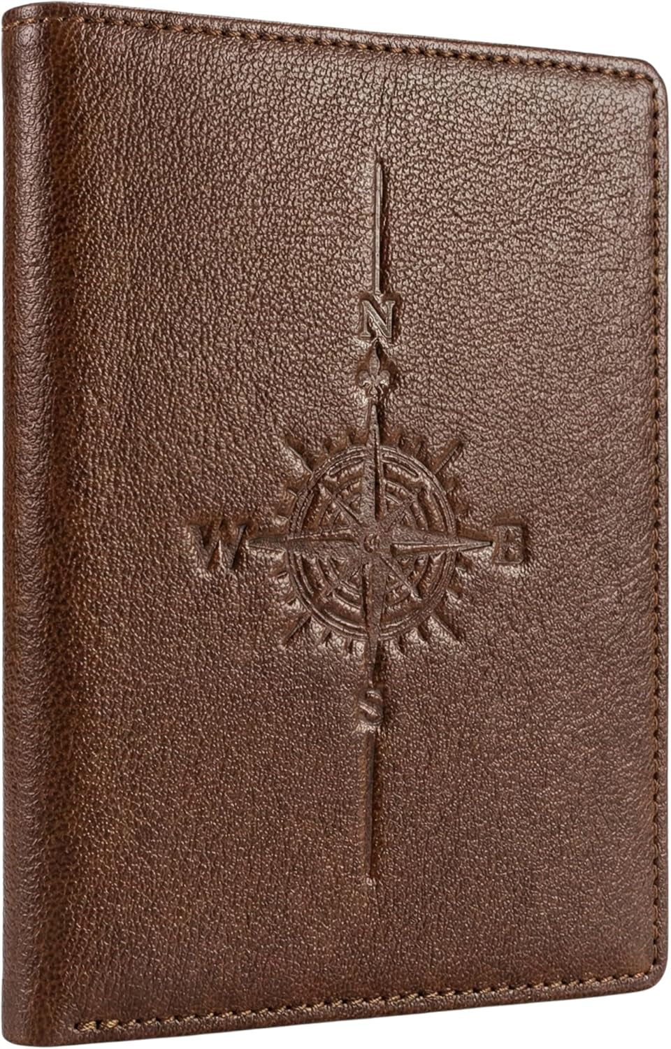  Viral Vault Leather Passport Holder — Genuine Leather, RFID Blocking & Air Tag Holder