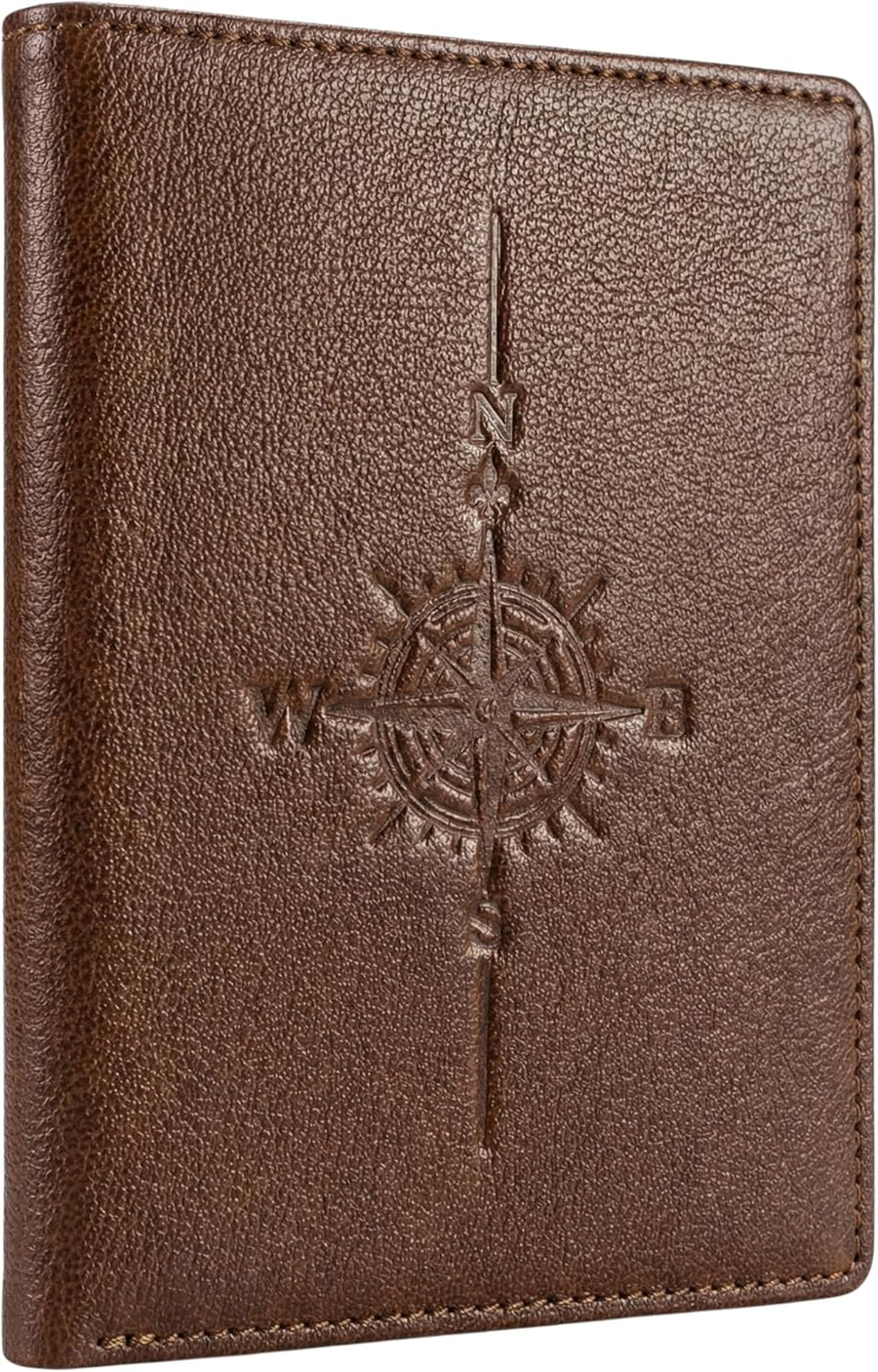  Viral Vault Leather Passport Holder — Genuine Leather, RFID Blocking & Air Tag Holder