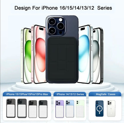 Portable Wireless Fast Charger, 10000Mah (5000-10000Mah Range) Smart Power Bank with 22.5W PD Quick Charge, USB-C Port, LED Display, Compatible with Iphone Series for Travel Use