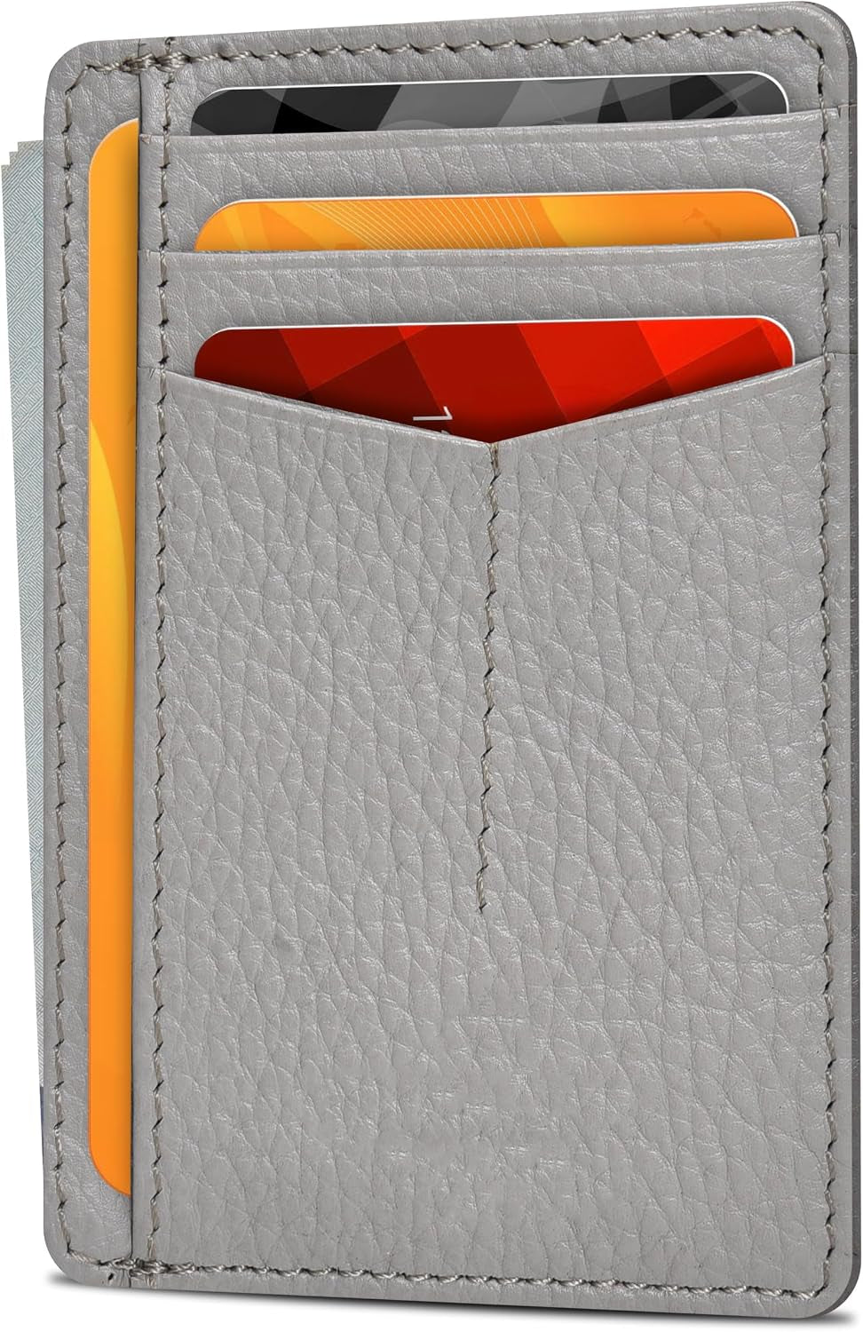 Viral Vault Slim Leather Wallet — Minimalist RFID-Blocking Front Pocket Card Holder