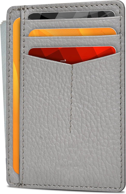 Viral Vault Slim Leather Wallet — Minimalist RFID-Blocking Front Pocket Card Holder