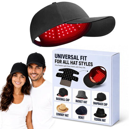 Follicle Flux™ Elite Advanced Multi-Spectrum Hair Wellness System Red Light Therapy Hat for Hair Growth, 4 Modes LED Hair Therapy Cap with 660Nm Red Light 460Nm Blue Light & 850Nm Infrared Light, Hands Free Scalp Care Hat for Men & Women Thicker Looking Hair at Home