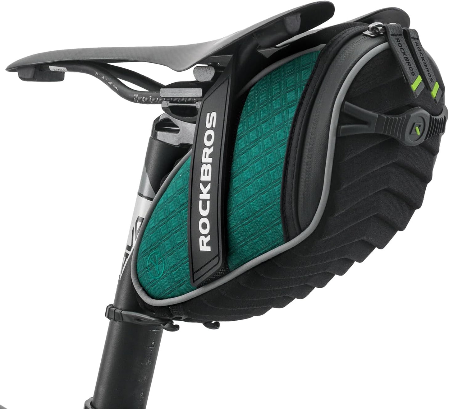 ROCKBROS Bike Seat Bag, Bicycle Saddle Bag under Seat 3D Shell Cycling Seat Pack for Mountain Road Bikes Black