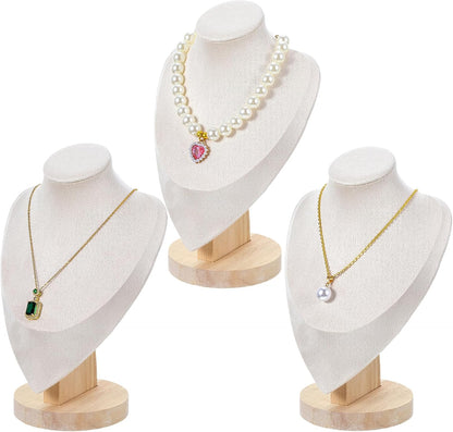 Viral Vault™ Luxe Display™ — 3-Piece Jewelry Necklace Display Stand Set