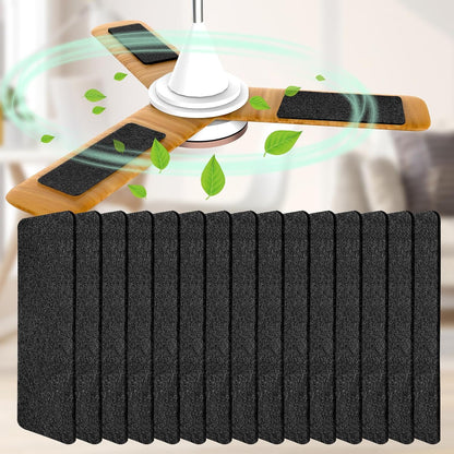 Ceiling Fan Filters for Blades, Carbon Air Filter Pads | 5 Pack Activated Coconut Shell Carbon, Peel and Stick, Unscented Air Purifier Pads, Helps Capture Household Dust Particles