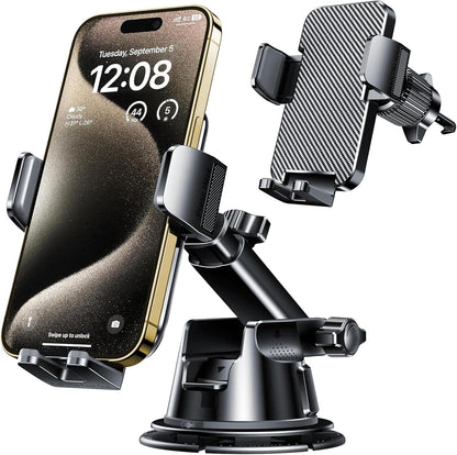 Dash Mounted Holders Phone Holders for Your Car Phone Mount for Car Windshield Dashboard Air Vent Universal Hands Free Automobile Cell Phone Holder Fit for Iphone Smartphone