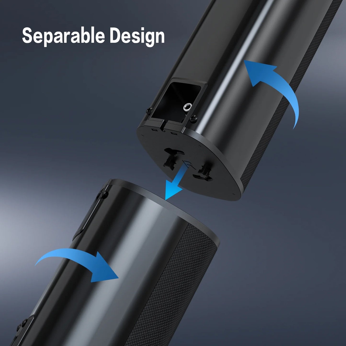 TOPVISION 4.1Ch Sound Bar with Subwoofer, 120W Separable Sound Bar for TV, 2-In-1 Detachable Sound Bar with Usb/Aux/Coaxial/Optical/Hdmi/Bluetooth