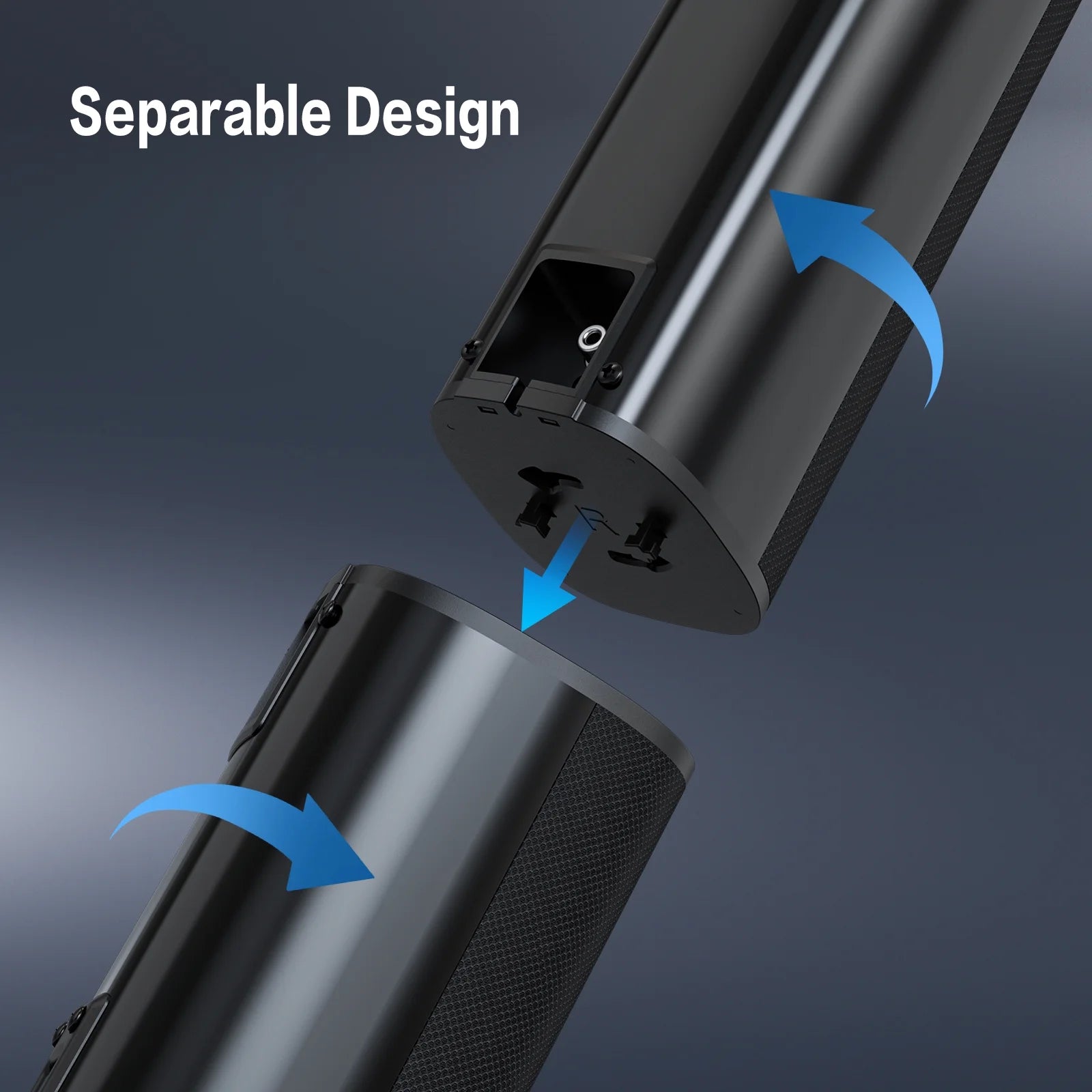 TOPVISION 4.1Ch Sound Bar with Subwoofer, 120W Separable Sound Bar for TV, 2-In-1 Detachable Sound Bar with Usb/Aux/Coaxial/Optical/Hdmi/Bluetooth