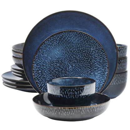 Matisse 16-Piece Dinnerware Set - Cobalt