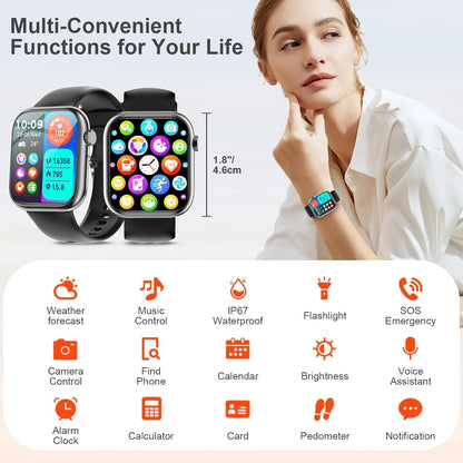 PulsePro™ HD Smartwatch | 1.85" Touchscreen Bluetooth Smart Watch for Android & iPhone