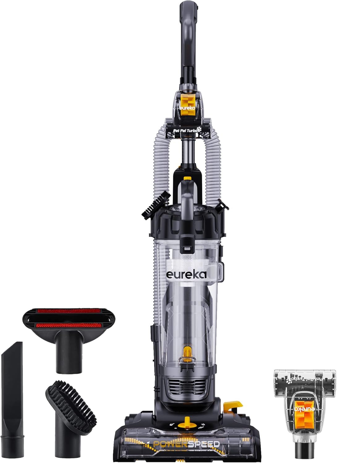 Eureka Powerspeed Lightweight Upright Vacuum Cleaner for Carpet and Hard Floor, Powerful Bagless Upright Vacuum Cleaner for Home Pets, NEU181A, Blue