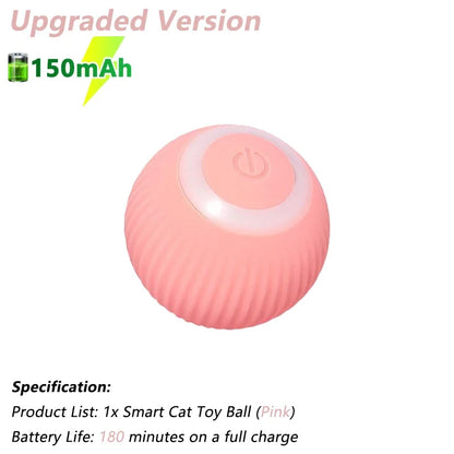 Vault Pet Finds™ Smart Interactive Rolling Cat Ball Cat Interactive Ball Electric Automatic Rolling Ball Smart Toys for Cats Smart Cat Toy Rotating Ball Cat Game Accessories