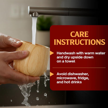 The Original Wooden Bourbon Drinking Glass Bourbon Gifts for Men | Wooden Old Fashioned Glass | Great Whiskey Gifts for Husband, Dad, or Brother | Perfect Present for Men Who Have Everything