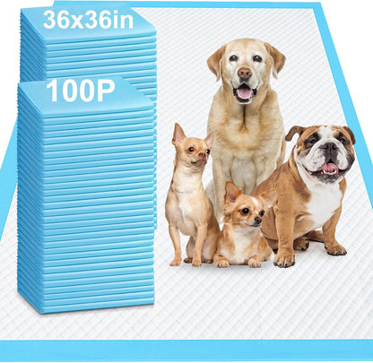 **Vault Pet Finds™ Ultra Absorbent XXXXL Dog Training Pads – 36" x 36" Jumbo Disposable Pee Pads, Heavy Absorbency, Leak-Proof, Quick-Dry for Dogs, Cats & Rabbits (30 Count)**