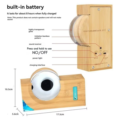 Ferrofluid Music Rhythm Lamp Ferrofluid Magnetic Liquid Pickup Equipment Visual Music Pickup Desktop Sound Partner B