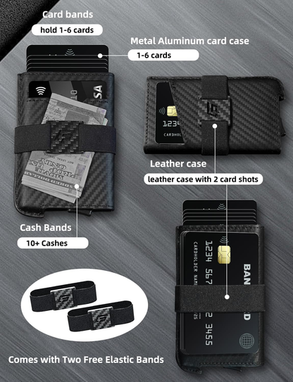 ECOZATU Slim RFID Leather Wallet