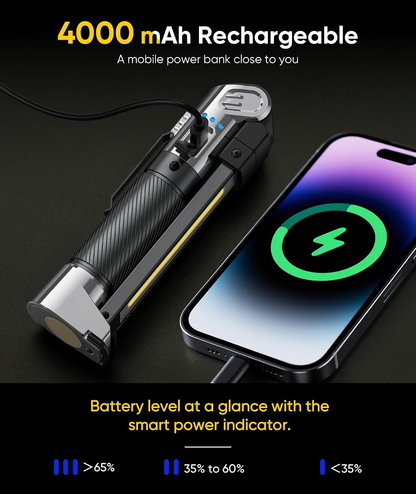 HOTLIGH Rechargeable Magnetic Work Light – 1200 Lumens