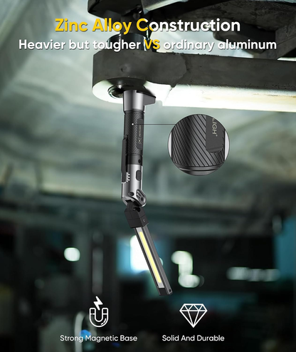 HOTLIGH Rechargeable Magnetic Work Light – 1200 Lumens