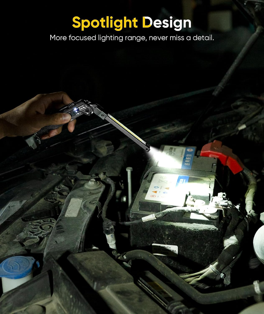 HOTLIGH Rechargeable Magnetic Work Light – 1200 Lumens