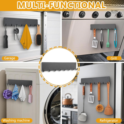Heavy-Duty Magnetic Key Holder – No-Drill Organizer for Fridge, Garage & Home