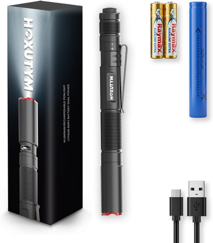 Hoxutym Rechargeable EDC Pen Flashlight