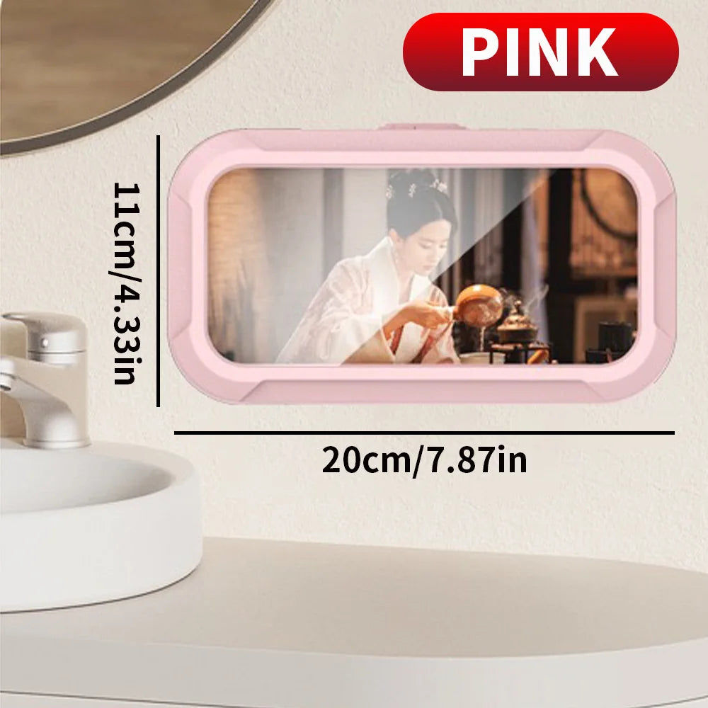 Shower Vault™ 1PC Bathroom Waterproof Phone Storage Box, Can Be Rotated for Appeal, and Can Be Used for Both Showering and Watching TV Shows