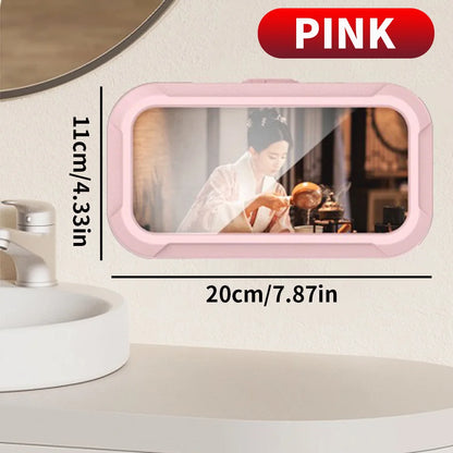 Shower Vault™ 1PC Bathroom Waterproof Phone Storage Box, Can Be Rotated for Appeal, and Can Be Used for Both Showering and Watching TV Shows