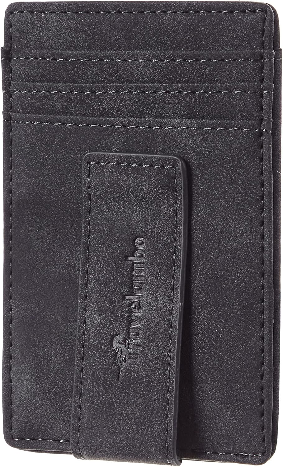 Slim RFID Leather Money Clip Wallet