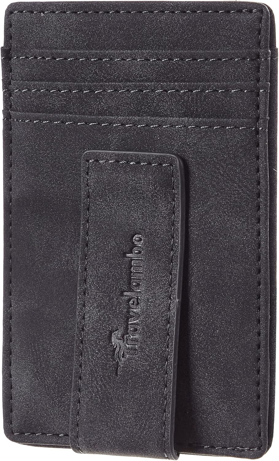 Slim RFID Leather Money Clip Wallet