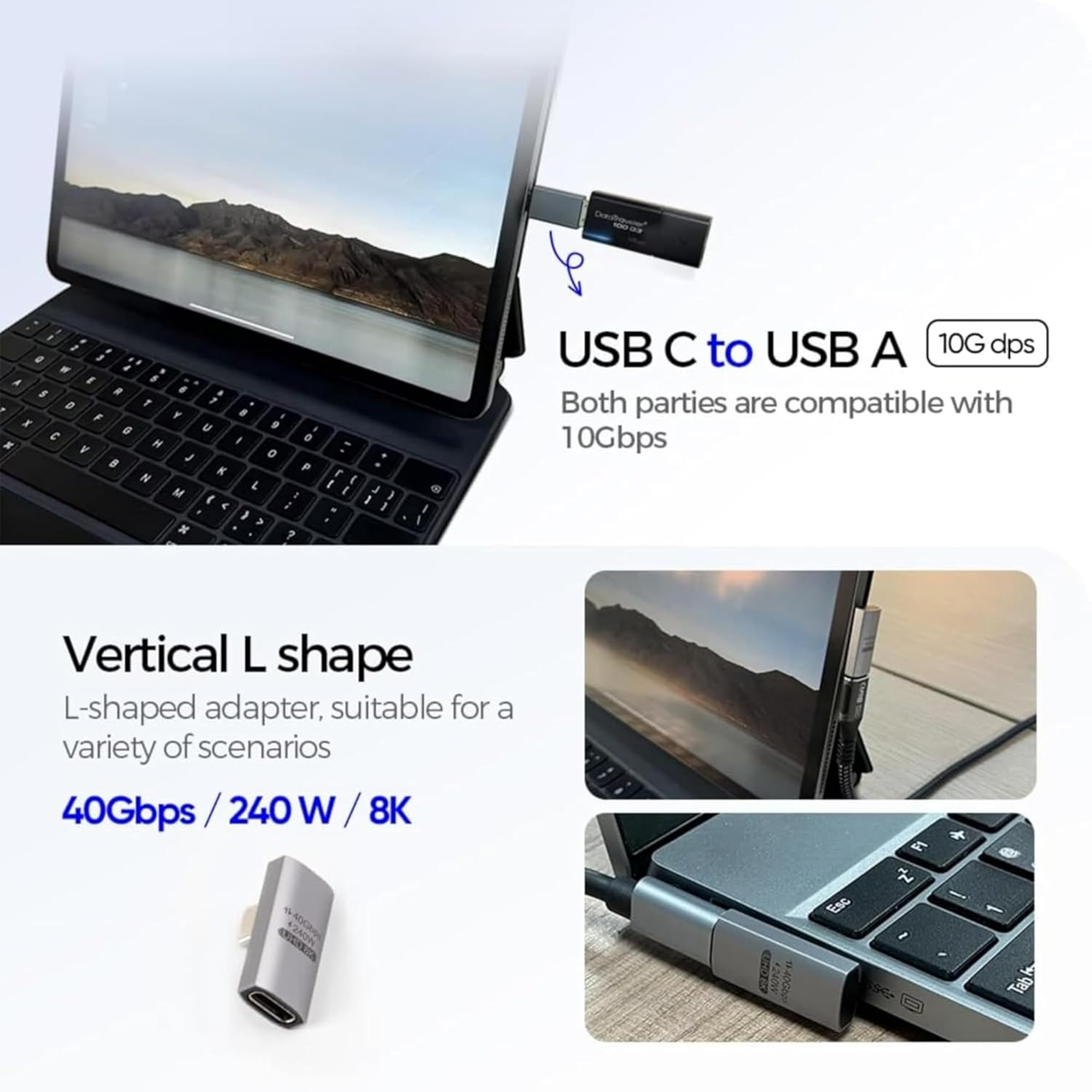 Universal Travel USB Charging Adapter Kit