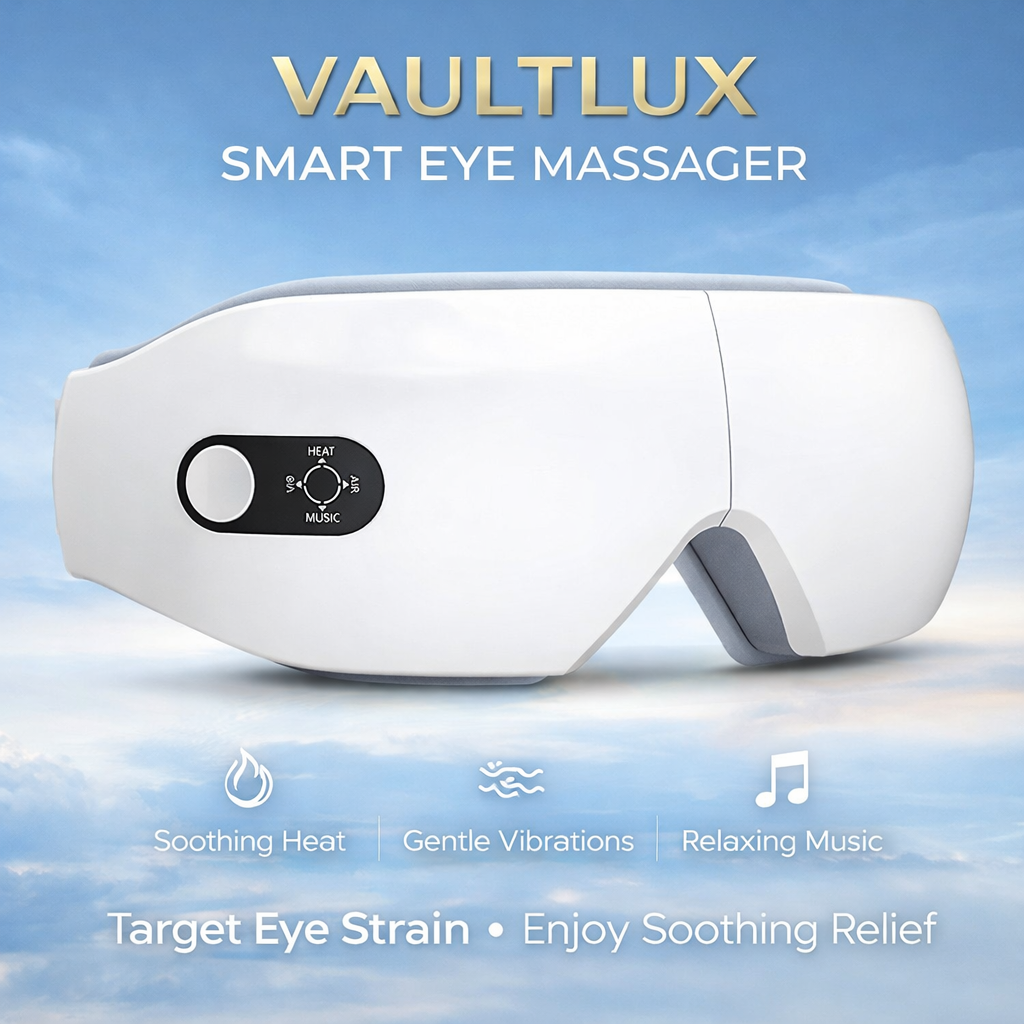 Vault Luxury Eye Massager Air Pressure Eye Massager Hot Compress Massage Eye Mask