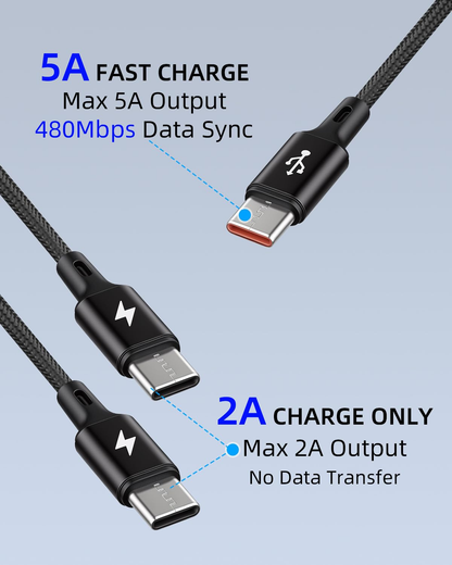 Viral Vault 3-in-1 USB-C Charging Cable