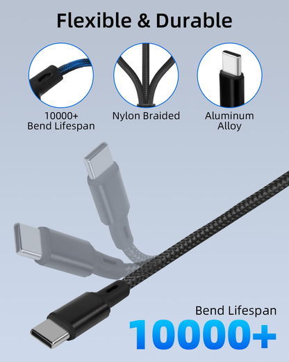 Viral Vault 3-in-1 USB-C Charging Cable