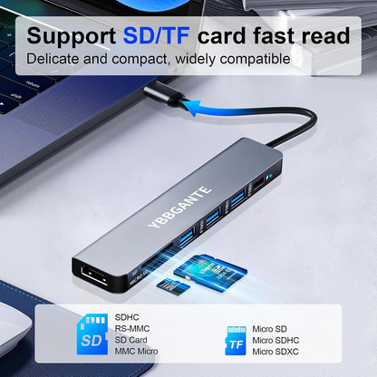 Viral Vault 7-in-1 USB-C Hub – 4K HDMI & 100W PD