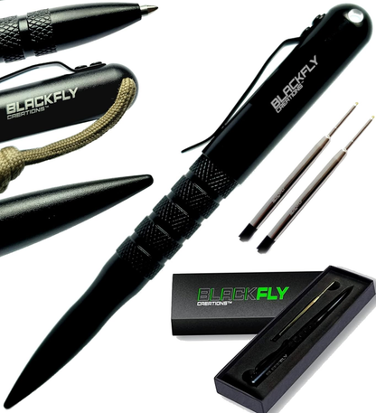 Viral Vault Black Fly Tactical EDC Pen – 6061 Aluminum