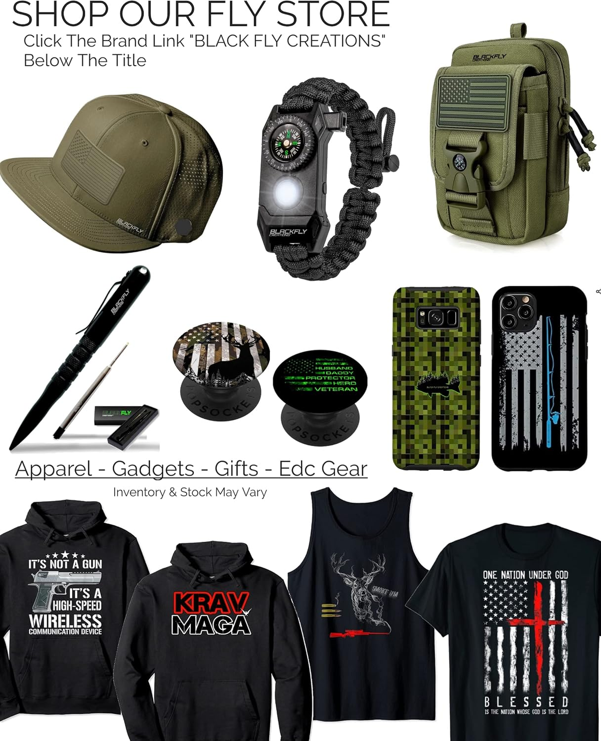 Viral Vault Black Fly Tactical EDC Pen – 6061 Aluminum