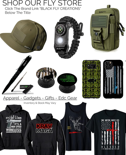 Viral Vault Black Fly Tactical EDC Pen – 6061 Aluminum