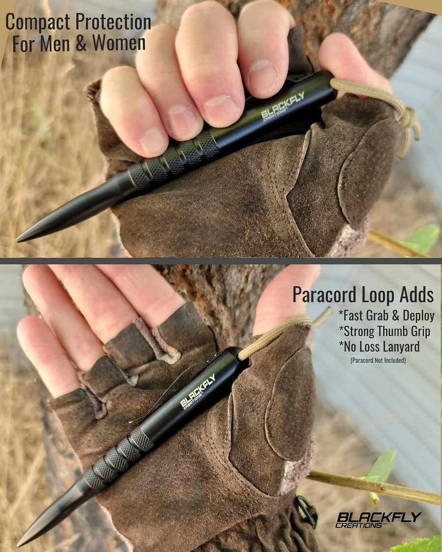 Viral Vault Black Fly Tactical EDC Pen – 6061 Aluminum