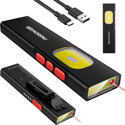 Viral Vault Flat EDC Flashlight – 675 Lumens, USB-C Rechargeable