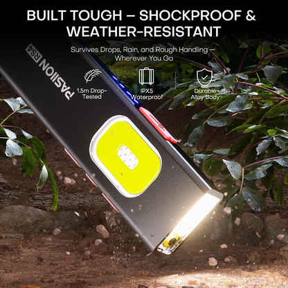 Viral Vault Flat EDC Flashlight – 675 Lumens, USB-C Rechargeable